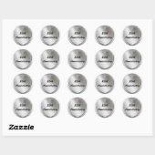 Hart Zilver Jubileum Stickers (Vel)