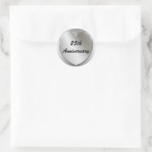 Hart Zilver Jubileum Stickers (Tas)