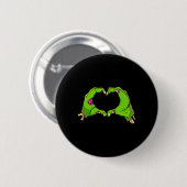 Hart Zombies Halloween Grappig Liefde Horror Heren Ronde Button 5,7 Cm (Voorkant /achterkant)