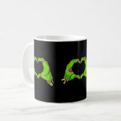 Hart Zombies Halloween Grappige Liefde Horror Here Koffiemok (Voorkant links)