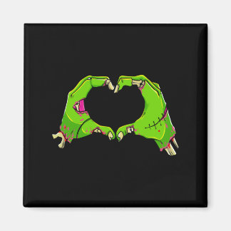 Hart Zombies Halloween Grappige Liefde Horror Here Magneet
