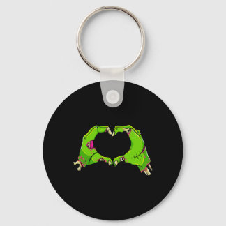 Hart Zombies Halloween Grappige Liefde Horror Here Sleutelhanger