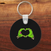 Hart Zombies Halloween Grappige Liefde Horror Here Sleutelhanger (Voorkant)