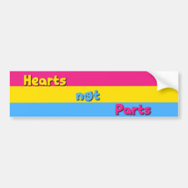 Hart zonder delen Pansexual Pride Bumpersticker