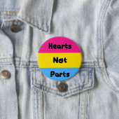 Hart zonder delen Pansexual Pride Button (In situ)