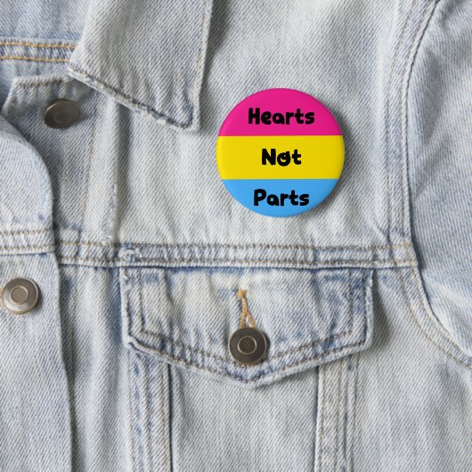 Hart zonder delen Pansexual Pride Button (In situ)