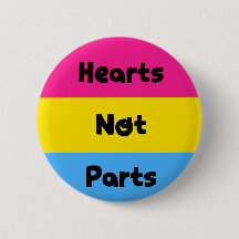 Hart zonder delen Pansexual Pride Button