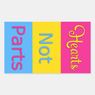 Hart zonder delen Pansexual Pride Sticker
