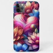 Hart & Zonnebloemen Telefoonhoesje Case-Mate iPhone Case (Achterkant)