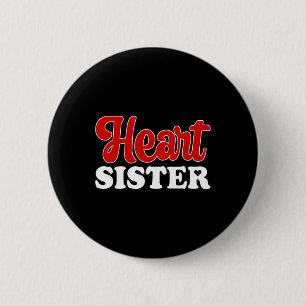 Hart Zus Chd Krijger Zus Aangeboren Hart Ronde Button 5,7 Cm