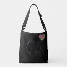 Hart - Zwart - Emo - Tote Crossbody Tas