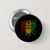 Hart Zwarte Geschiedenis Afro Amerikaanse Afrikaan Ronde Button 5,7 Cm (Voorkant /achterkant)