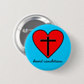 hartaandoening ronde button 5,7 cm (Voorkant /achterkant)