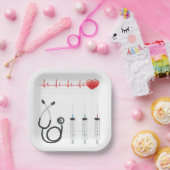 Hartaandoeningen Hartaandoeningen Hartaandoeningen Papieren Bordje (Feest)