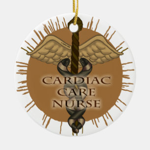 Hartaandoeningen Verpleegster Caduceus Keramisch Ornament