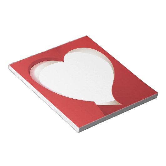Hartaantekening 5.5 x 6 Notitieblok (Schuin)
