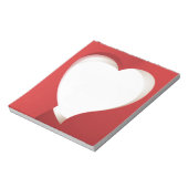 Hartaantekening 5.5 x 6 Notitieblok (Linkerzijde)