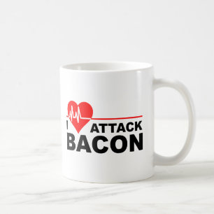 Hartaanval Bacon Funny Mug Koffiemok