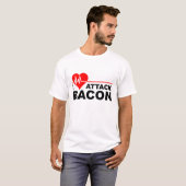 Hartaanval Bacon Funny T-shirt (Voorkant volledig)