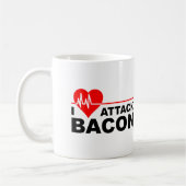 Hartaanval Bacon Grappige Mok (Links)