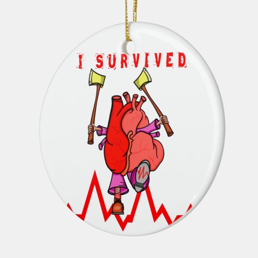 Hartaanval Survivor Keramisch Ornament (Links)