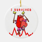 Hartaanval Survivor Keramisch Ornament (Achterkant)