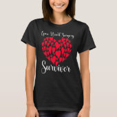 Hartaanval Survivor Open Heart Surgery Recovery T-shirt (Voorkant)