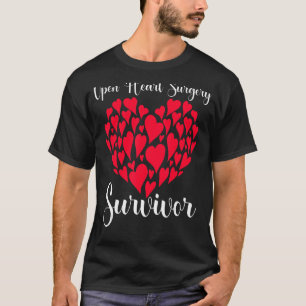 Hartaanval Survivor Open Heart Surgery Recovery T-shirt
