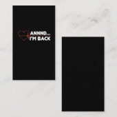 Hartaanval Survivor Recovery krijg goed cadeau Visitekaartje (Voorkant / Achterkant)