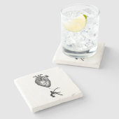 Hartanatomie - antenneacrobaat stenen onderzetter (Zijkant)