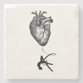 Hartanatomie - antenneacrobaat stenen onderzetter