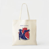 Hartanatomie Tote Bag (Voorkant)