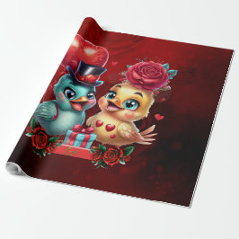 Hartballon en Roos magie: een gevederde Romance, Cadeaupapier