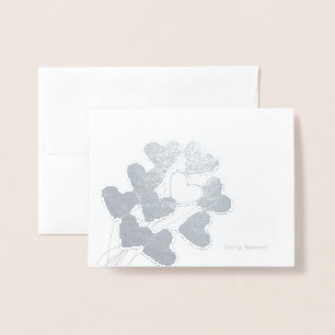 Hartballonnen briefpapier folie kaarten