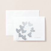 Hartballonnen briefpapier folie kaarten (Voorkant met envelop)