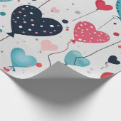 Hartballonnen Cadeaupapier (Hoek)