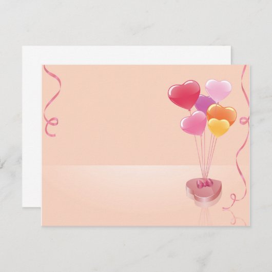 Hartballonnen & chocolade (Voorkant / Achterkant)