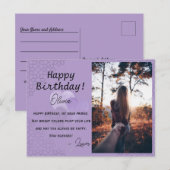 Hartballonnen en Patroon Custom Verjaardag Briefka Briefkaart (Voorkant / Achterkant)