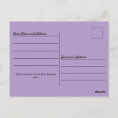 Hartballonnen en Patroon Custom Verjaardag Briefka Briefkaart (Achterkant)