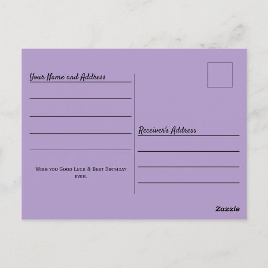 Hartballonnen en Patroon Custom Verjaardag Briefka Briefkaart (Achterkant)