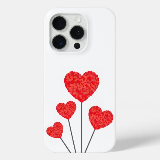 Hartballonnen Illustratie Ontwerp Case-Mate iPhone Case (Achterkant)