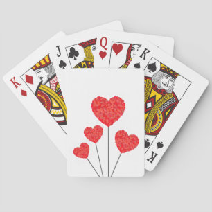 Hartballonnen Illustratie Ontwerp Pokerkaarten