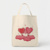 Hartballonnen in de wolken - Romantische Valentijn Tote Bag (Voorkant)