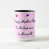 Hartballonnen in papiersnijden - Fijne moederdag Mok (Midden)