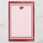 Hartballonnen met weinig hart briefpapier (Achterkant)