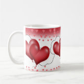 Hartballonnen met weinig hart koffiemok (Links)