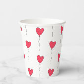 Hartballonnen Papieren Bekers (Achterkant)