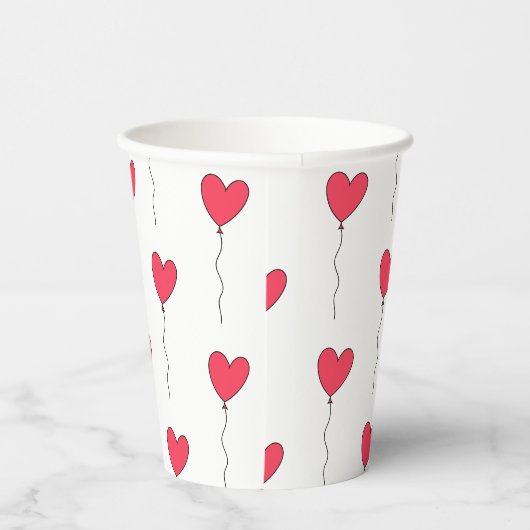 Hartballonnen Papieren Bekers (Rechts)