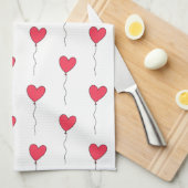 Hartballonnen Theedoek (Quarter Fold)