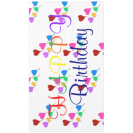 Hartballonnen verjaardag tafelkleed